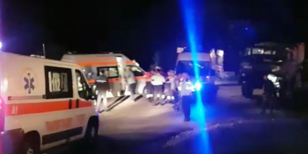 camion militari rasturnat