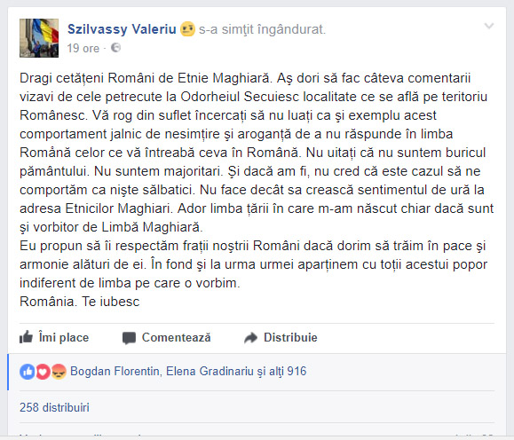 Szilvassy Valeriu - Facebook