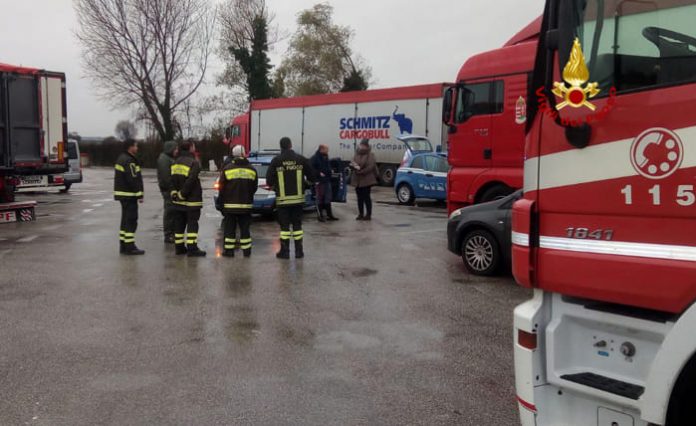 sofer de TIR mort in Venetia