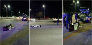 sicriu cu mort cazut din masina funerara in arad